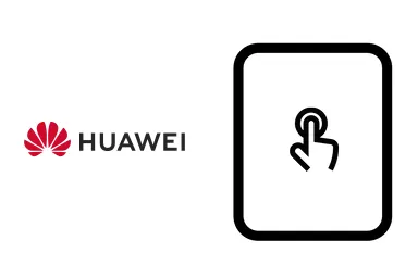 Logo de Huawei junto a una avería de Táctil de Tablet, ofreciendo el servicio de reparación de Táctil de Tablets Huawei en Santifer iRepair