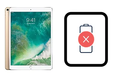 iPad Pro 10.5 (2017) junto a una avería de Batería, ofreciendo reparación de Batería de iPad Pro 10.5 (2017) en Santifer iRepair