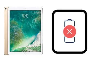 iPad Pro 12.9 (2017) junto a una avería de Batería, ofreciendo reparación de Batería de iPad Pro 12.9 (2017) en Santifer iRepair