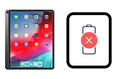 iPad Pro 12.9 (2018) junto a una avería de Batería, ofreciendo reparación de Batería de iPad Pro 12.9 (2018) en Santifer iRepair