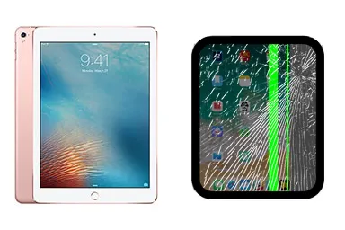 iPad Pro 9.7 (2016) junto a una avería de Pantalla, ofreciendo reparación de Pantalla de iPad Pro 9.7 (2016) en Santifer iRepair